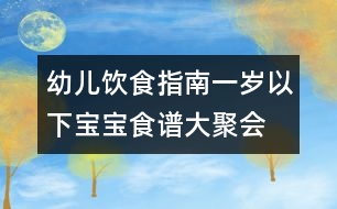 幼兒飲食指南：一歲以下寶寶食譜大聚會(huì)