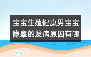 寶寶生殖健康：男寶寶隱睪的發(fā)病原因有哪些？