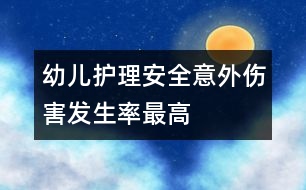 幼兒護(hù)理安全：意外傷害發(fā)生率最高