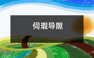 伺瑕導(dǎo)隙