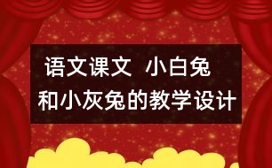  語(yǔ)文課文  小白兔和小灰兔的教學(xué)設(shè)計(jì)