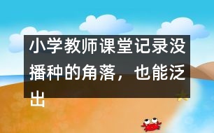 小學教師課堂記錄：沒播種的角落，也能泛出綠意