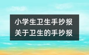 小學(xué)生衛(wèi)生手抄報(bào) 關(guān)于衛(wèi)生的手抄報(bào)