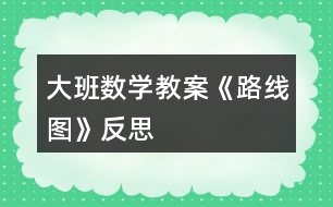 大班數學教案《路線圖》反思