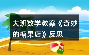 大班數(shù)學(xué)教案《奇妙的糖果店》反思