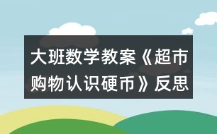 大班數(shù)學(xué)教案《超市購(gòu)物認(rèn)識(shí)硬幣》反思