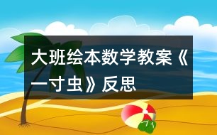 大班繪本數(shù)學(xué)教案《一寸蟲(chóng)》反思