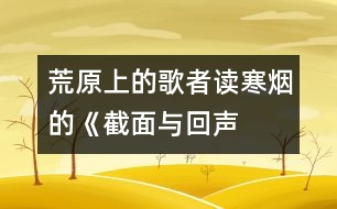 荒原上的歌者——讀寒煙的《截面與回聲》