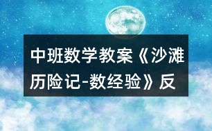 中班數(shù)學(xué)教案《沙灘歷險記-數(shù)經(jīng)驗(yàn)》反思