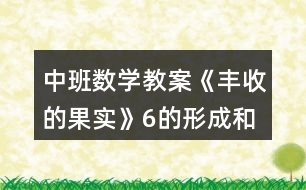 中班數(shù)學教案《豐收的果實》6的形成和守恒