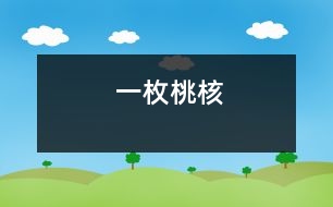 一枚桃核