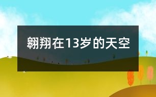 翱翔在13歲的天空