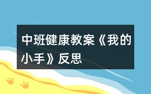 中班健康教案《我的小手》反思