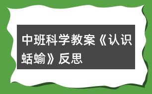 中班科學(xué)教案《認(rèn)識(shí)蛞蝓》反思