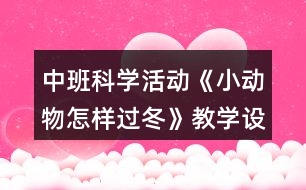 中班科學(xué)活動《小動物怎樣過冬》教學(xué)設(shè)計反思