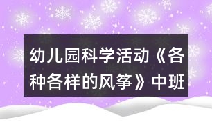 幼兒園科學活動《各種各樣的風箏》中班教案