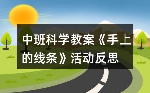 中班科學教案《手上的線條》活動反思