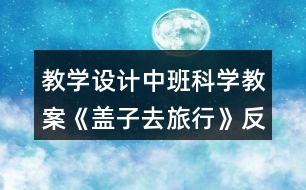 教學(xué)設(shè)計(jì)中班科學(xué)教案《蓋子去旅行》反思