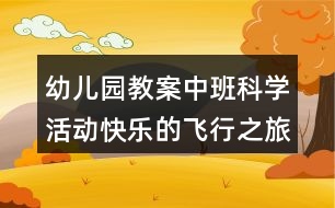 幼兒園教案中班科學(xué)活動(dòng)快樂的飛行之旅