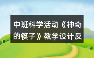 中班科學(xué)活動《神奇的筷子》教學(xué)設(shè)計反思