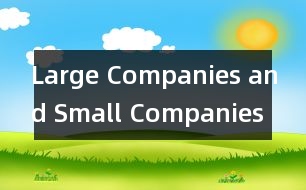 Large Companies and Small Companies,Large Companies and Smal