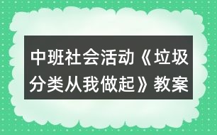 中班社會(huì)活動(dòng)《垃圾分類(lèi)從我做起》教案反思