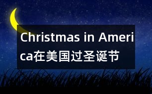 Christmas in America（在美國過圣誕節(jié)）