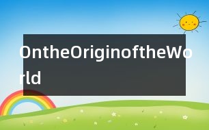 OntheOriginoftheWorld