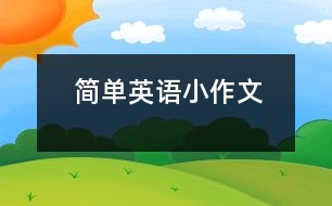 簡單英語小作文