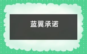 藍(lán)翼承諾