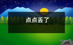 點(diǎn)點(diǎn)丟了