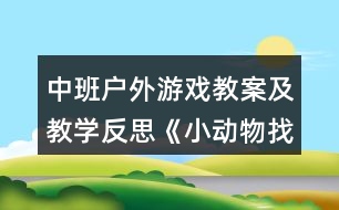 中班戶外游戲教案及教學(xué)反思《小動物找家》