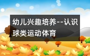 幼兒興趣培養(yǎng)--認識球類運動（體育）