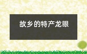 故鄉(xiāng)的特產(chǎn)——龍眼