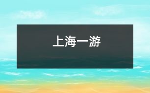 上海一游