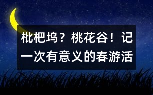 枇杷塢？桃花谷！——記一次有意義的春游活動