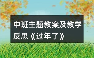 中班主題教案及教學反思《過年了》