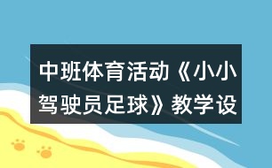 中班體育活動《小小駕駛員足球》教學(xué)設(shè)計(jì)反思