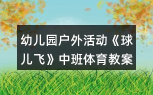 幼兒園戶外活動《球兒飛》中班體育教案