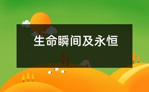 生命——瞬間及永恒