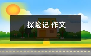 探險(xiǎn)記 作文