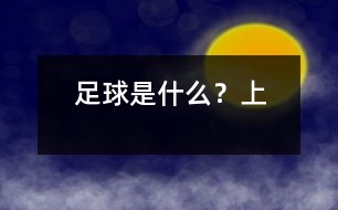 足球是什么？（上）