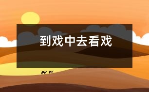 到戲中去看戲