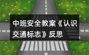 中班安全教案《認識交通標志》反思