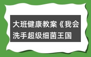 大班健康教案《我會洗手—超級細(xì)菌王國》反思