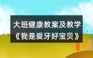 大班健康教案及教學(xué)《我是愛牙好寶貝》反思