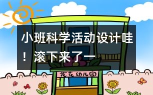 小班科學活動設(shè)計：哇！滾下來了（一）