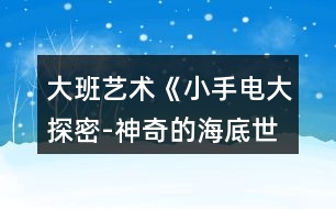 大班藝術(shù)《小手電大探密-神奇的海底世界》教案反思