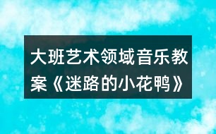 大班藝術(shù)領(lǐng)域音樂(lè)教案《迷路的小花鴨》設(shè)計(jì)意圖反思