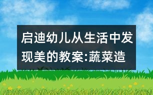 啟迪幼兒從生活中發(fā)現(xiàn)美的教案:蔬菜造型講述